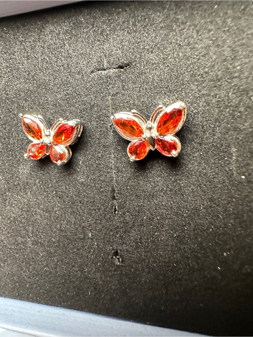Red Butterfly Stud Earrings - Women Jewelry
